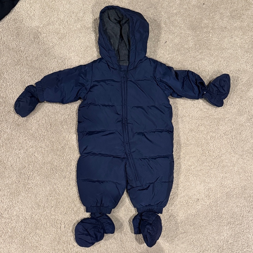 GAP Kids Navy Blue Puffer Snowsuit